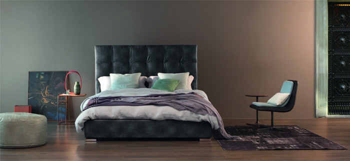 Мебель для спальни модель Max Capitone Alto кровать., TWILS, Италия