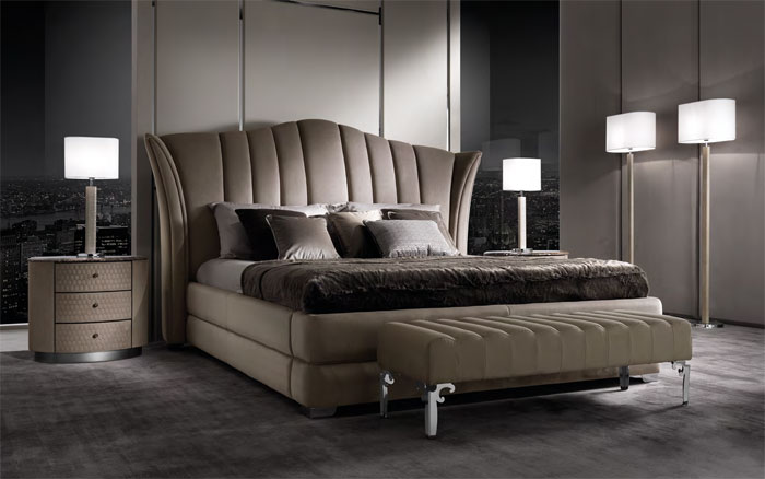 Кровать с мягким изголовьем в современном стиле модель VANITY, DV HOME COLLECTION, Италия