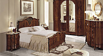  SIGNORINI COCO (Италия) Мебель для спальни коллекция Partenope кровать, шкаф, комод. 