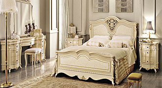  SIGNORINI COCO (Италия) Мебель для спальни коллекция Partenope Loccato кровать. 