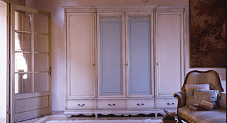  MIRANDOLA (Италия) Шкаф белый четырехстворчатый распашной коллекция Firenze night day ком.127 