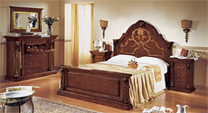  MIRANDOLA (Италия) Мебель для спальни коллекция Castel Vecchio ком.126 кровать, комод. 