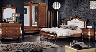  MIRANDOLA (Италия) Мебель для спальни коллекция Giulietta e Romeo ком.73 кровать, шкаф. 