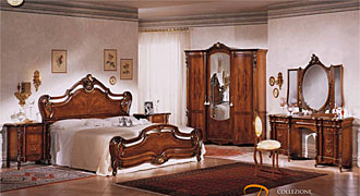  PISTOLESI (Италия) Мебель для спальни  Barocco ком.1 кровать, шкаф. 