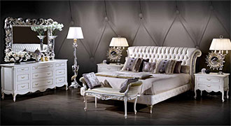  EZIO BELLOTTI (Италия) Мебель для спальни коллекция Platinum мод.3350 кровать, комод. 