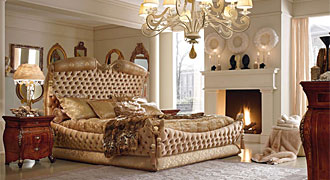  BM Style (Италия) Мебель для спальни, коллекция Notti Magiche, кровать мод. Roma 
