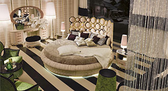  ALTAMODA (Италия) Мебель для спальни коллекция Jaguar, комп.01 кровать круглая. 