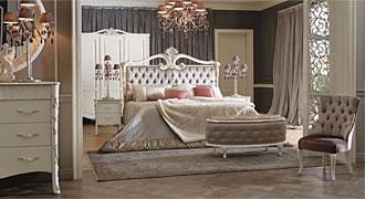  GIORGIO CASA (Италия) Мебель для спальни коллекция Memorie Veneziane,композиция 10 кровать. 