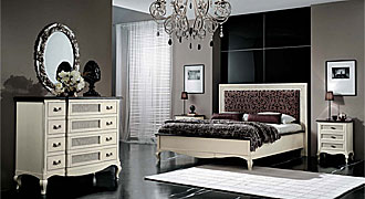  MIRANDOLA (Италия) Мебель для спальни коллекция INFINITY, композиция 11 кровать. 