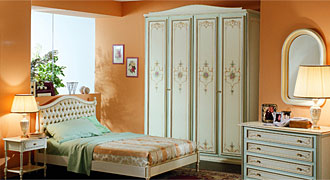  PELLEGATTA (Италия) Итальянская мебель модель RENOIR: детская кровать, шкаф 