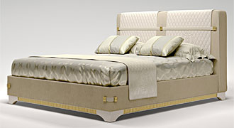  BRUNO ZAMPA (Италия) Мебель для спальни, кровать мод. Madison 