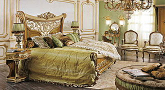  RIVA MOBILI D'ARTE (Италия) Мебель для спальни коллекция Raffles, комп.N 03 кровать. 
