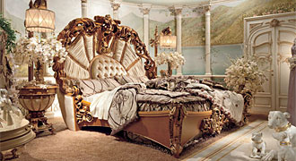  RIVA MOBILI D'ARTE (Италия) Мебель для спальни коллекция Emozioni, комп.04 кровать. 