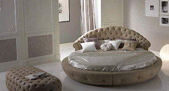  PIERMARIA (Италия) Мебель для спальни Night Collection, кровать круглая мод. Estro 