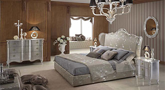  PIERMARIA (Италия) Мебель для спальни кровать Night Collection, мод. Silver 