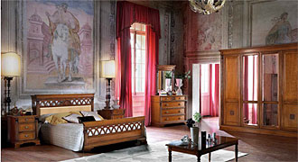  CLAUDIO SAONCELLA (Италия) Мебель для спальни PUCCINI , комп.02 кровать, шкаф (дерево) 
