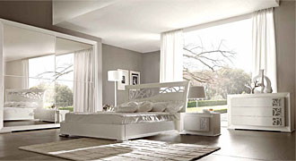 SIGNORINI COCO (Италия) Спальня (белая) коллекция MYLIFE, комп.01, кровать, комод, шкаф-купе 