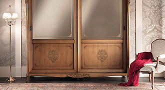  FRANCESCO PASI (Италия) Коллекция  GRAN GUARDIA, шкаф-купе зеркальный классический 