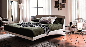 CATTELAN ITALIA - мебель итальянская для спальни, кровать парящая, мод. DYLAN