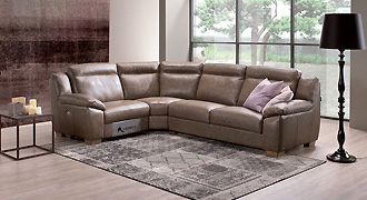  LOIUDICED (Италия) Угловой диван (кожаный) модель В 900 