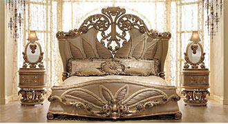 RIVA MOBILI D'ARTE (Италия) Кровать классический стиль, коллекция SENSAZIONI, композиция 06 