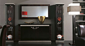  FLORENCE COLLECTIONS (Италия) Мебель для гостиной, витрины, коллекция ATLANTIGUE, композиция A04 