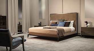  SELVA (Италия) Кровать с мягким изголовьем, модель DELANO 