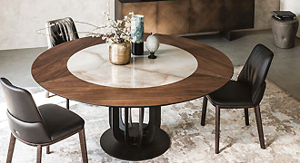  CATTELAN ITALIA (Италия) Мебель для гостиной, стол модель SOHO KER-WOOD 
