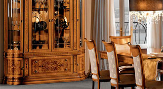  CERCOS muebles (Испания) Коллекция VALENCIA OLIVATO, витрина 4-х дверная 